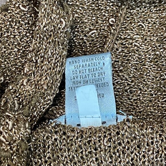 Chico's Open Front Cardigan Women's Size 0 (US Small) Golden Brown Open Knit - Picture 4 of 11